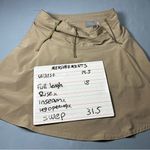 Athleta Polyester/Spandex Lightweight Tan Skirt Size4T Built in Shorts Photo 9