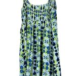 Aerie Mini Dress Womens M Green Blue Tie Dye Hatlter Keyhole Cutout Coconut Girl Photo 3