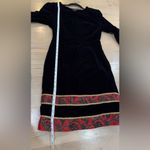 Jessica McClintock VTG  black velvet holiday dress size 8 Photo 6