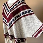 JUST FAB | Knit Dolman Sleeve Fringe Sweater Sz M Photo 3