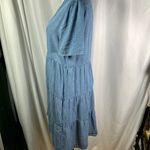 Velvet Heart Denim Dress Women's Small Tiered Mini Short Sleeve Casual Blue New Photo 4