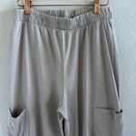 ZARA Beige Cargo Pants Wide Leg Crop Neutral Medium Photo 2