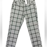 American Eagle  Stretch Pants Women’s Sz. 4 Houndstooth Plaid Cream Red Black NWT Photo 0
