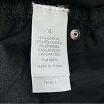 Bisou Bisou Michele Bohbot Womens Skinny Jeans Black with Gold Embroidery Size 4 Photo 6