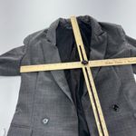 Rachel Zoe  Blazer Womens Medium Gray Plaid Double Breasted Lined Career‎ Jacket Photo 7