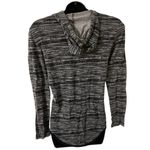 American Rag XS Long Sleeve Gray Stripe Cotton Blend Tee Photo 2