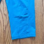 NikeFit Crop Blue Teal Athletic Workout Cropped Leggings Medium Photo 1