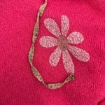 POL  Clothing Lucia Floral Daisy Loose Knit Hooded Sweater Boho Bohemian Coastal Photo 9