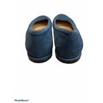 Lands' End Womens Size 6.5 D Blue Leather Slip On Round Toe Flats Photo 2