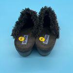 Crocs Women's Mule Style Clogs Blue Suede Faux Fur Lined Slip-Ons Size 7 Photo 4