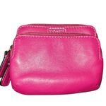 Coach  Campbell Double Zip Leather Coin Purse Card Holder Wallet Photo 1