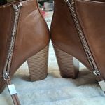 Circus by Sam Edelman  Womens Blythe Faux Leather Stacked Booties Shoes Photo 4