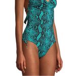 No Boundaries NWT  exotic snakeskin print cheeky one piece swimsuit, size large Photo 3