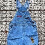 Disney Vintage 90s Pooh Bear denim jean shortalls Volup Plus Size 20W Photo 0