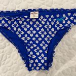 Hollister  XS and Small royal blue and white hibiscus bikini top and bottom set Photo 1