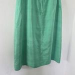 Vintage 100% Silk Mint Green Skirt Size 10 Photo 5