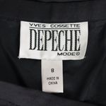 Yves Cossette Depeche Mode Black Silk Pants Size 8 Photo 1