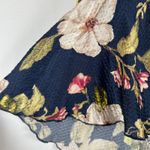 Alice + Olivia Floral Print Silk Blend Ruffle Peplum Top Womens Size 0 Photo 8