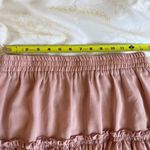 SheIn Kawaii Light Pink Ruffle Tiered High Waisted Barbie Skirt Size Large Photo 7