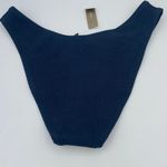 J.Crew NWT  Blue Textured Cheeky Bikini Swim Bathing Suit Bottom Women's Size XL Photo 4