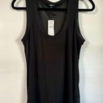 EXPRESS Relaxed Mesh Scoop Neck Top Black Size M NWT Photo 3