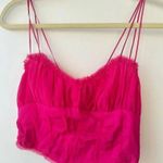 Urban Outfitters Outfitter Ronni Raw Edge Pink‎ Cami Tank Crop Top Size Smalll Photo 0