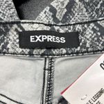 EXPRESS  NWT Gray Black Snakeskin Print Stretch High Rise Ankle Legging Pants Photo 7