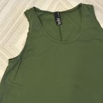 Bobi  Women’s Green Curved Botton Tank Top - Size L Photo 3