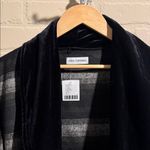 Urban Outfitters jacket long trench velvet wool open front medium NEW Photo 1