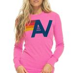 Aviator Nation Pink LOGO THERMAL TOP Photo 0