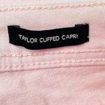 Nine West Taylor Wide Cuff Cropped Jeans Pink Size 6 Photo 6