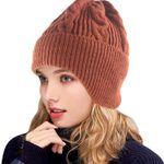  Women Winter Beanie Hat Warm Soft Stretch Slouchy Skully Knit Cap Photo 1
