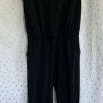 ALBION FIT Albion Black Cap Sleeve Jumpsuit Photo 0