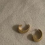 11 Honoré Gold Ribbed Croissant Earrings Photo 2