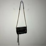 Rebecca Minkoff  black 5 zip leather mini bag crossbody chain 8.5” x 6.5” x 1.75” Photo 1