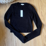 NWT THE CUT OUT LUXE KNIT TOP Black Size undefined Photo 0