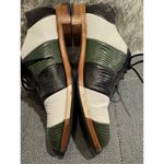 The Office of Angela Scott Mr Smith green black white striped oxford size 37.5 / Photo 4