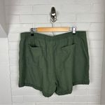 Old Navy  Green Linen Blend Relaxed Pull On Shorts Size XL Photo 9