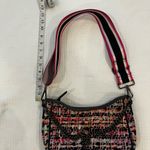Haute Shore Pink Multicolored Tweed Print Neoprene Shoulder Crossbody Purse Black Photo 7