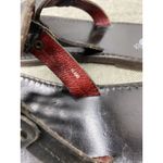 FREEBIRD by Steven  Vallarta Black Leather Thong Sandals Women's 10 Star Moon Photo 5