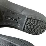 Crocs  Lina cap toe rhinestone patent slip on black ballet comfort shoes size 7 Photo 5