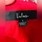 Lulus Lulu’s Grecian Getaway Red and White Print Mini Dress size large Photo 6