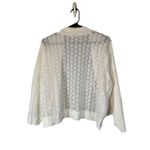 Calvin Klein  White Lace Embroidered Back Detail Long Sleeve Sweater Women Sz 2X Photo 1