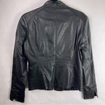 LA Coalition Black Moto Jacket, Faux Leather, Quilted, Zippered Pockets, Medium Photo 7