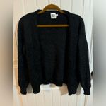 Princess Polly  Black Fuzzy Vienah Sweater Photo 1