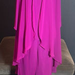 Women’s Chiffon 3 Piece Party Formal Mother of the Bride Pants Suit Size 12 NEW Purple Photo 0