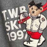 💖 Teenie Weenie Bear Gray Hoodie with Embroidered Bear Motif Size M Photo 2