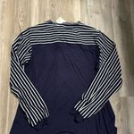 Zeagoo  NWT 4X Navy and White long sleeve shirt with tie pit to pit 21, length 25 Photo 1