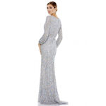 Mac Duggal  5213 Rainbow Multi Color Sequin V Neck Gown 12 NEW Photo 5