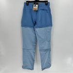 The North Face  Bridgeway zip off pants convertible size 0 NWT Blue hiking Photo 4